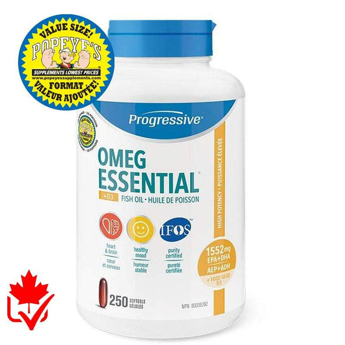 Progressive Omega Essential +D3 250 cap