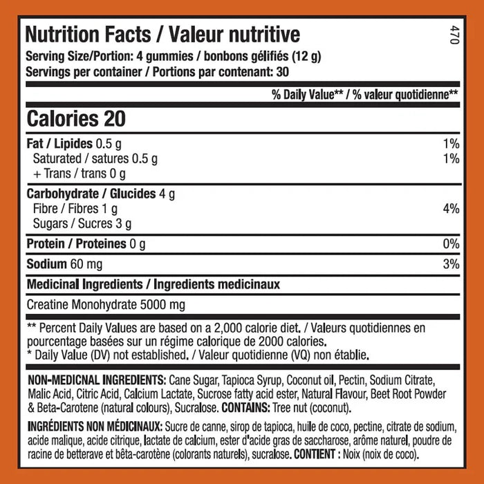 ANS Creatine Gummies 120 ct