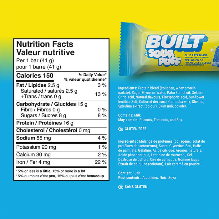Built Sour Puffs Bar Box of 12
