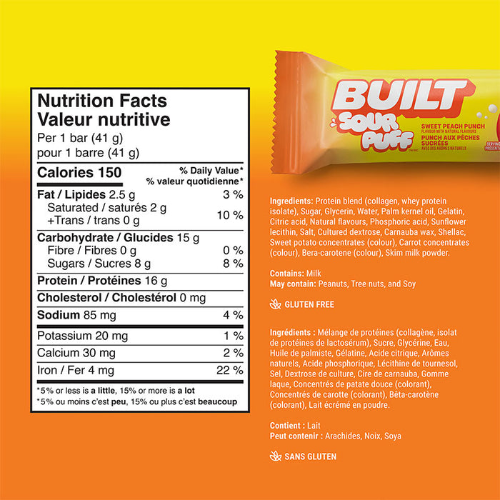 Built Sour Puffs Bar Box of 12