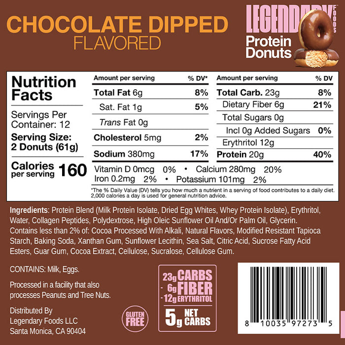 Legendary Foods Protein Donuts Box of 12