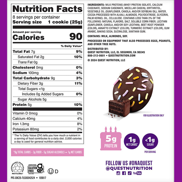 Quest Frosted Cookie Box of 8
