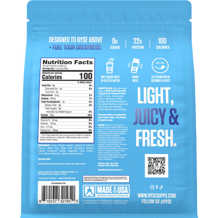 Ryse Clear Protein 20 Sv