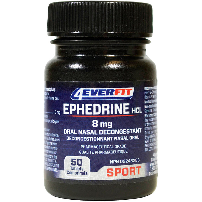 4 Ever Fit Ephedrine HCL 8mg 50 tabs